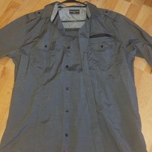 Gray Mens Dress Shirt